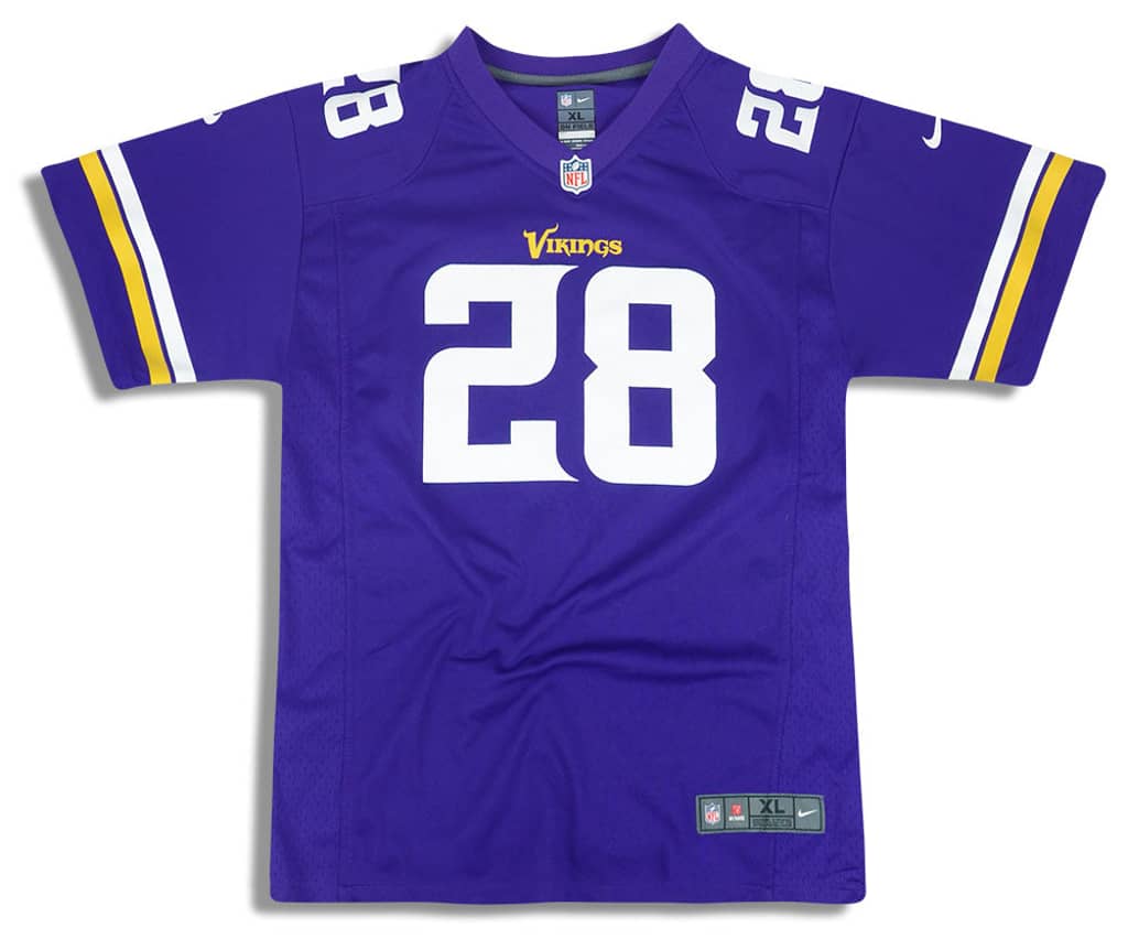 2013-16 Minnesota Vikings Peterson #28 Nike Game Jersey (Home) Y