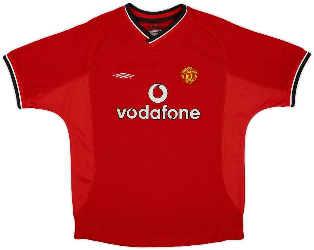 2000-02 Manchester United Home Shirt - 9/10 - (L.Boys)