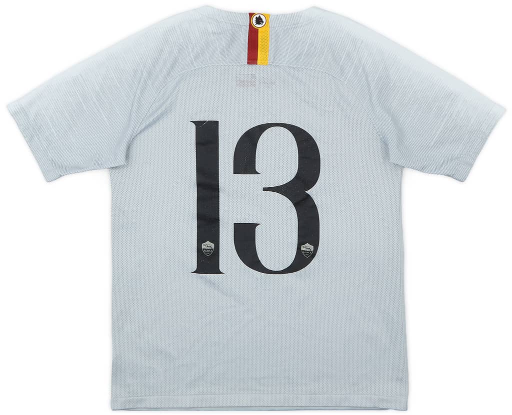 2018-19 Roma Authentic Away Shirt #13 - 6/10 - (XL.Boys)