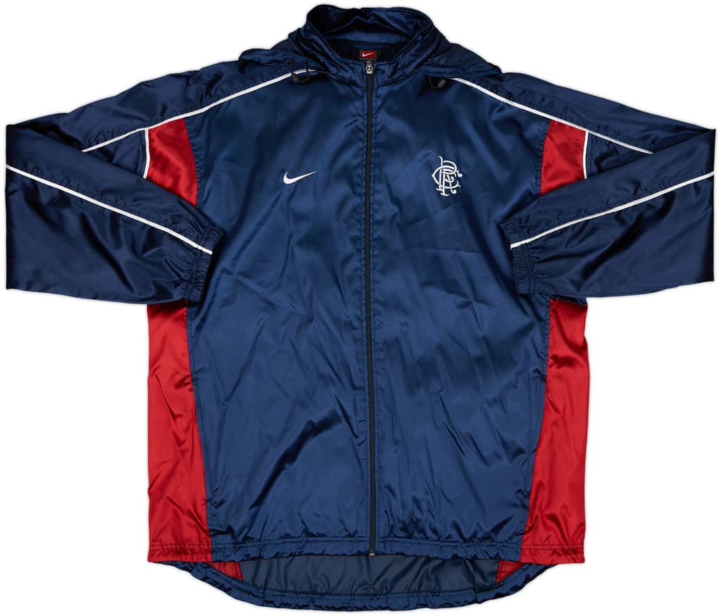 2001-02 Rangers Nike Hooded Rain Jacket - 6/10 - (XL)