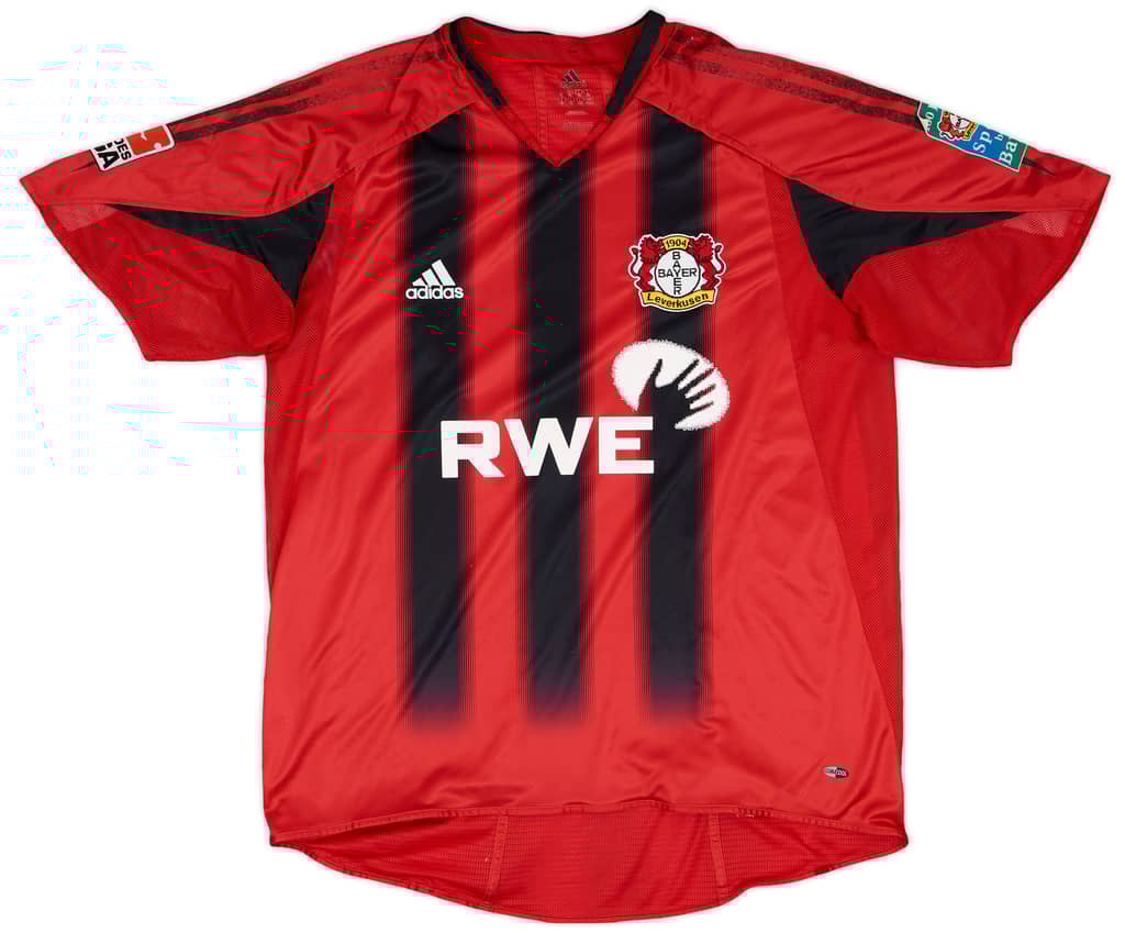 2004-05 Bayer Leverkusen Match Issue Home Shirt Babic #19