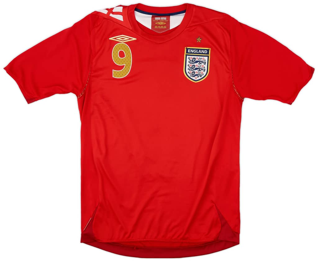 2006-08 England Away Shirt Rooney #9 - 8/10 - (M)