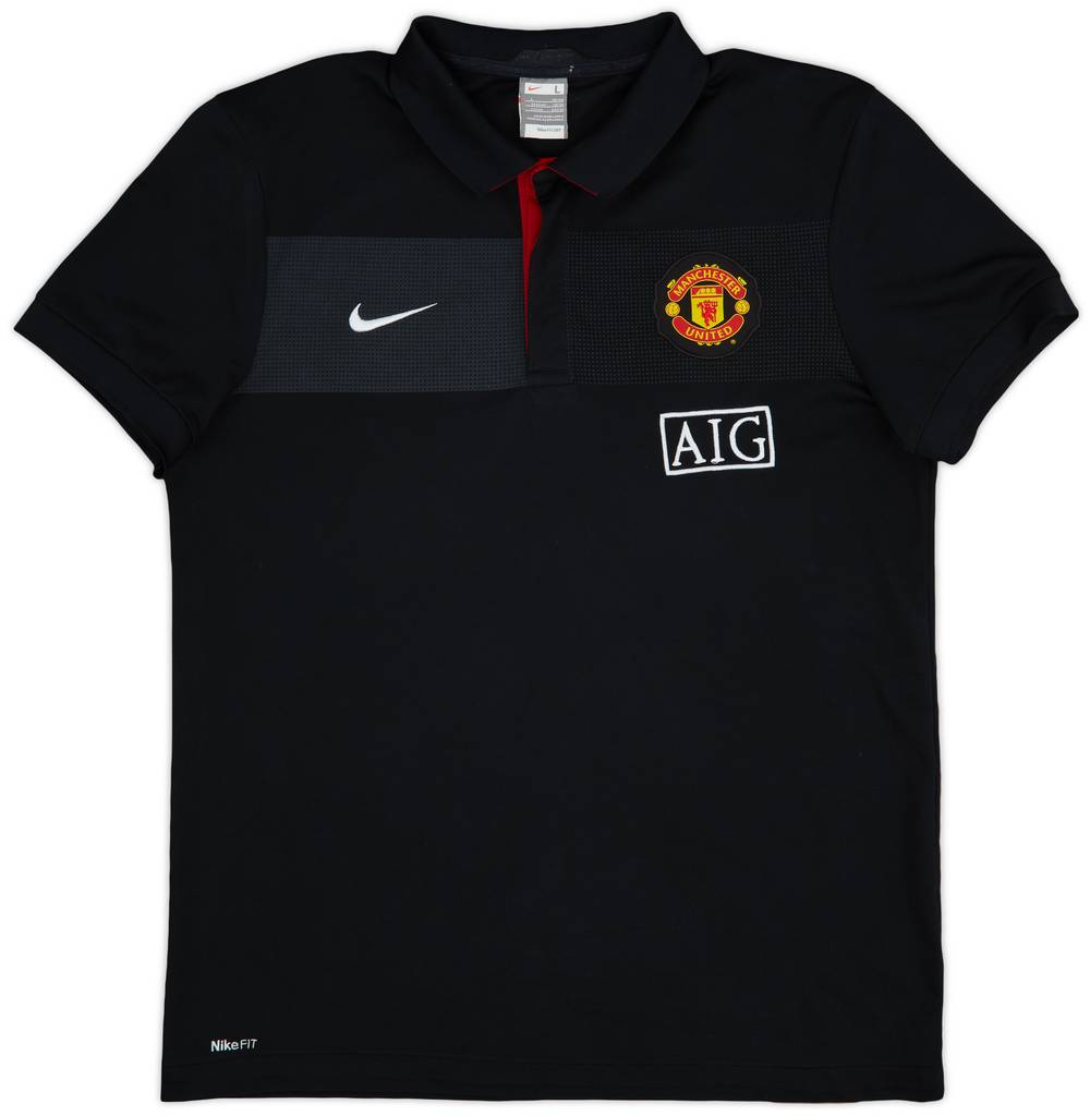 2009-10 Manchester United Nike Polo Shirt - 8/10 - (L)