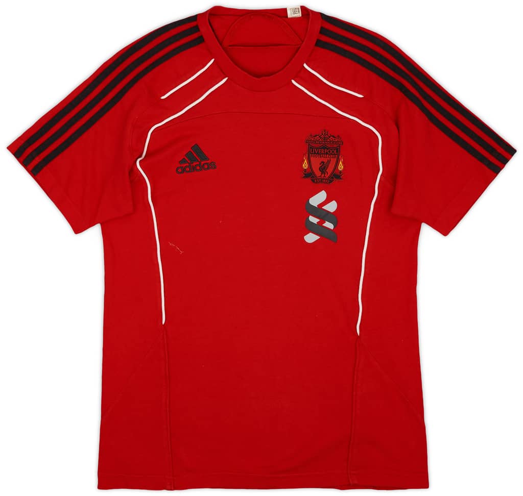 2010-11 Liverpool adidas Cotton Tee - 8/10 - (M)