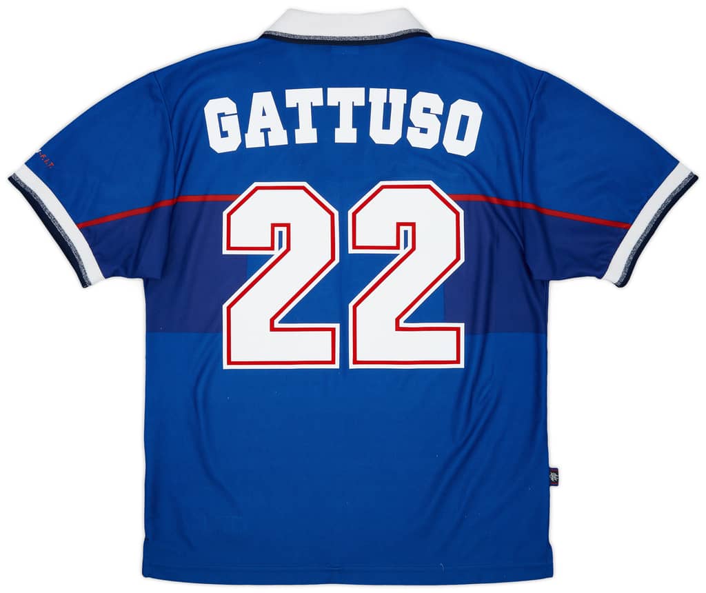 1997-99 Rangers Home Shirt Gattuso #22 - 8/10 - (M)