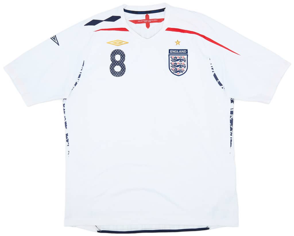 2007-09 England Home Shirt Lampard #8 - 7/10 - (XXL)