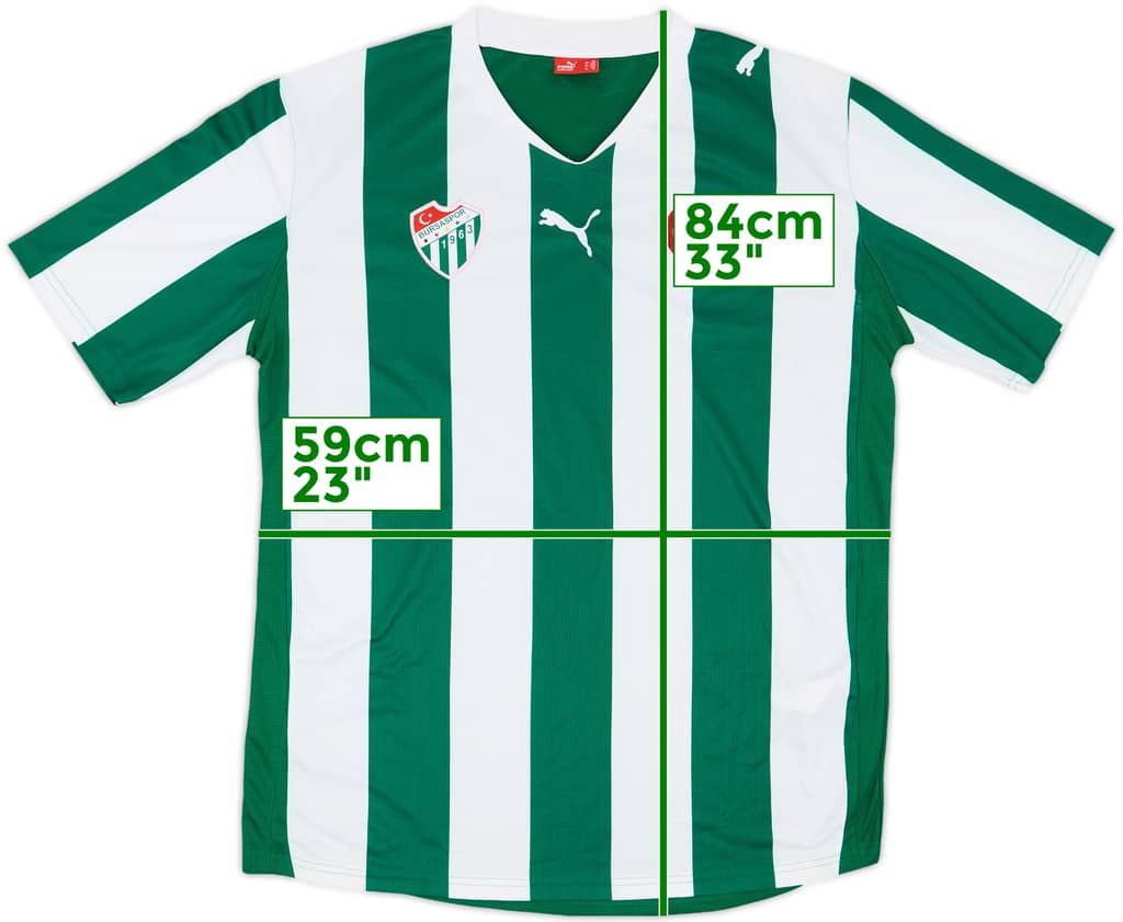 2010-11 Bursaspor Home Shirt - 9/10 - (3XL)