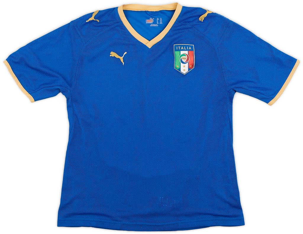 2007-08 Italy Home Shirt - 5/10 - (L.Boys)
