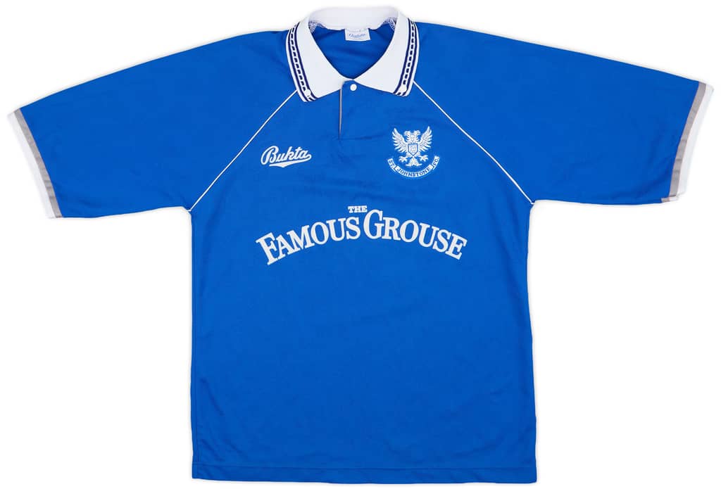 1991-93 St Johnstone Home Shirt - 9/10 - (S)