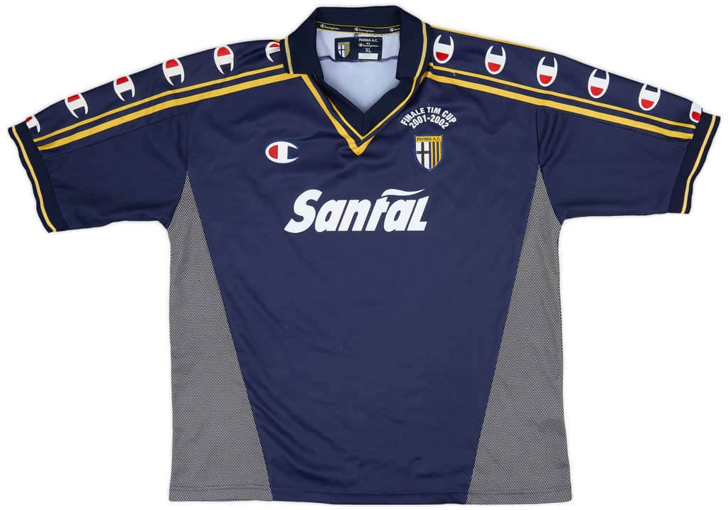 2001-02 Parma 'Signed' Finale TIM Cup Third Shirt - 6/10 - (XL)