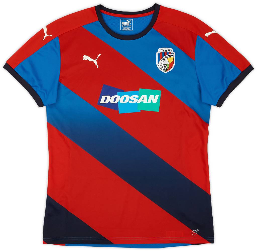 2015-16 Viktoria Plzen Home Shirt - 9/10 - (L)