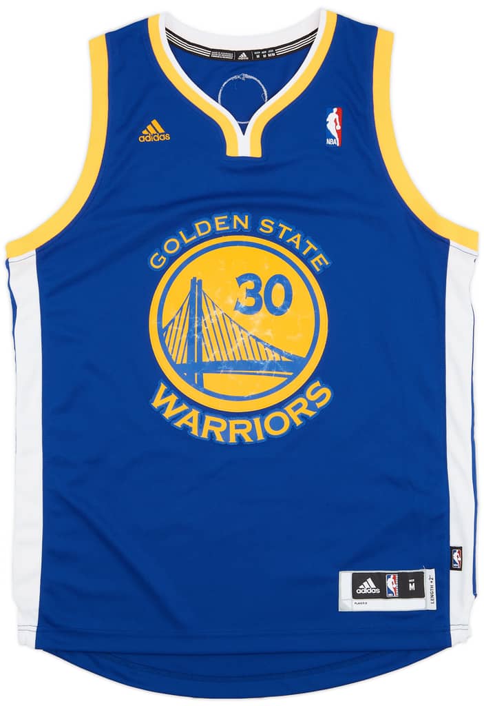 2010-14 Golden State Warriors Curry #30 adidas Swingman Away Jersey - 6/10 - (M)