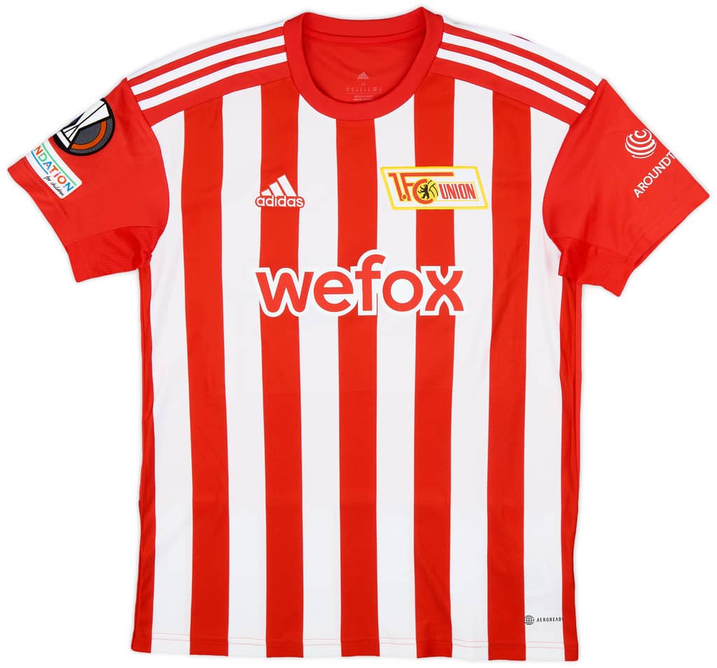 2022-23 Union Berlin Match Issue Europa League Home Shirt Becker #27