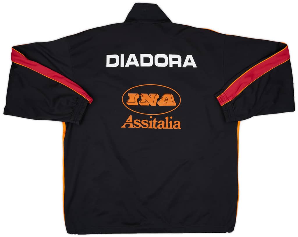 1999-00 Roma Diadora 1/4 Zip Drill Top - 8/10 - (XXL)