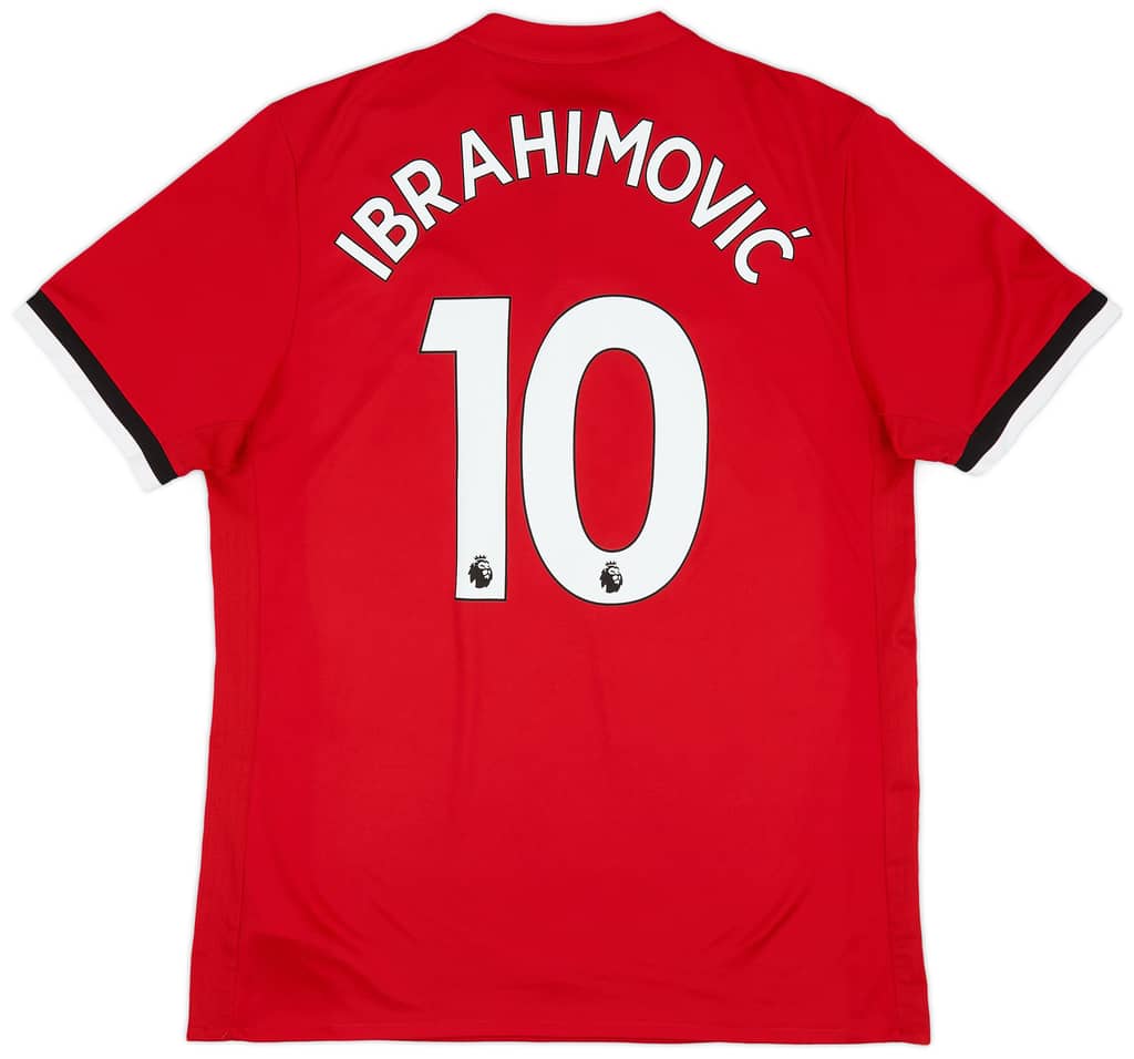 2017-18 Manchester United Home Shirt Ibrahimovic #10 - 8/10 - (S)