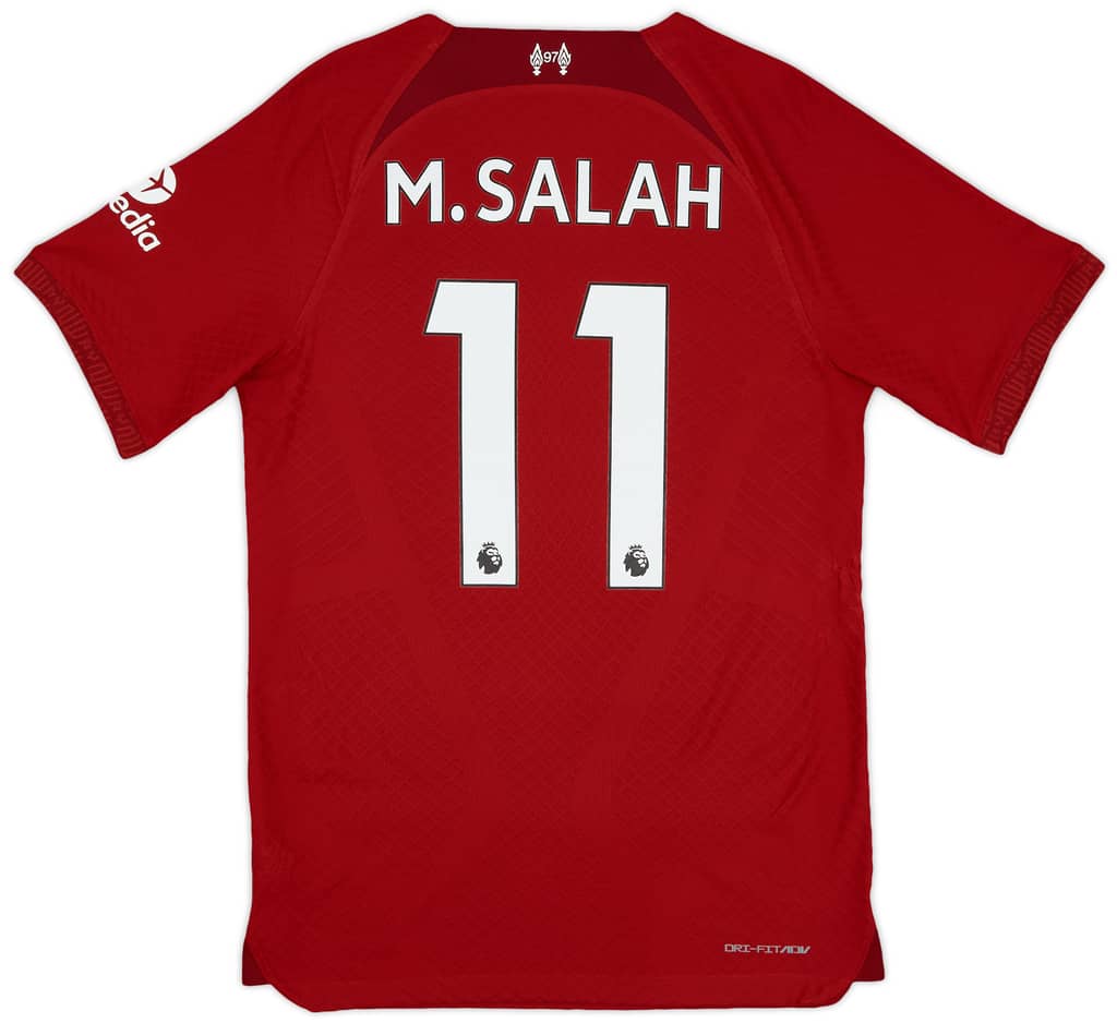 2022-23 Liverpool Authentic Home Shirt M.Salah #11 - 9/10 - (S)