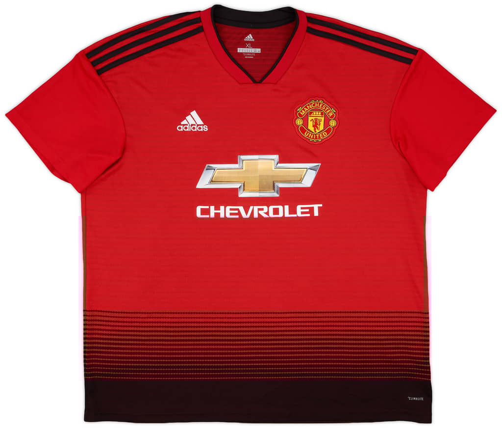 2018-19 Manchester United Home Shirt Shaw #23 - 9/10 - (XL)