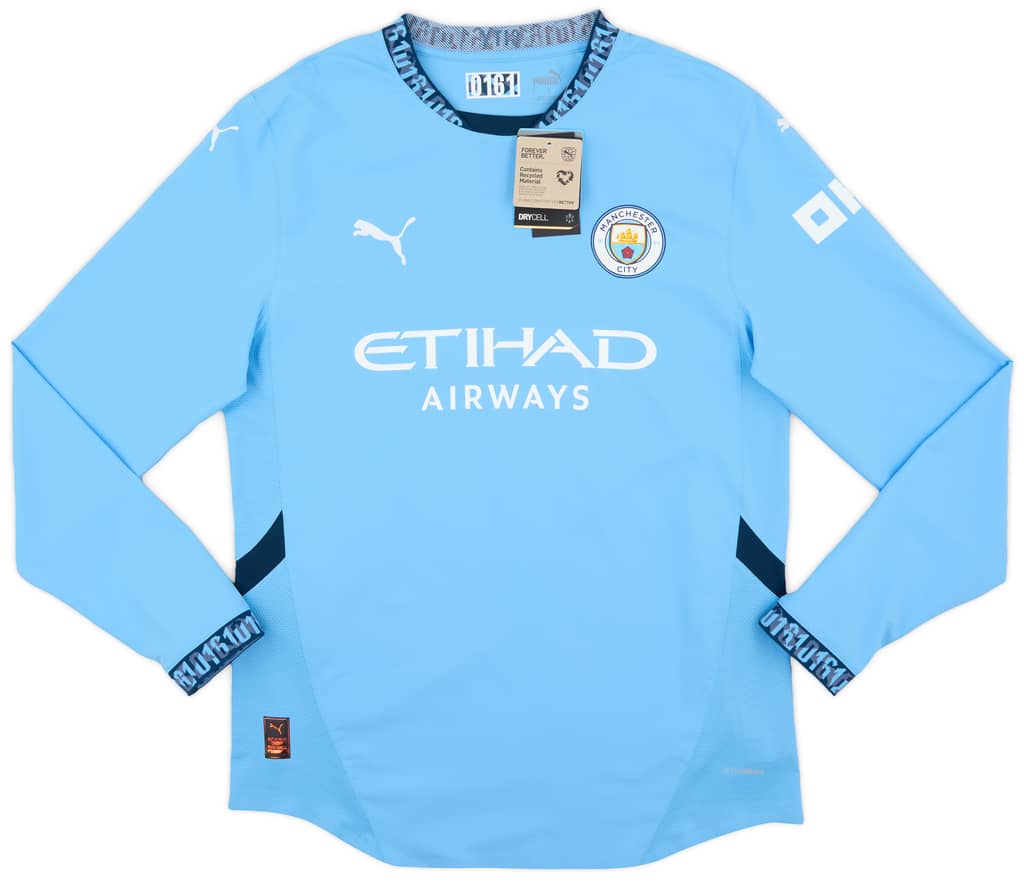 2024-25 Manchester City Authentic Home L/S Shirt Foden #47