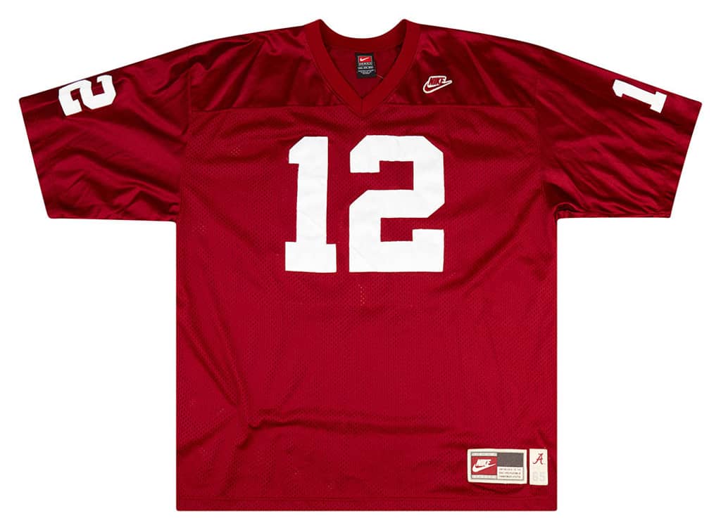 1965 Alabama Crimson Tide Stabler #12 Nike Throwback Jersey (Home) 3XL