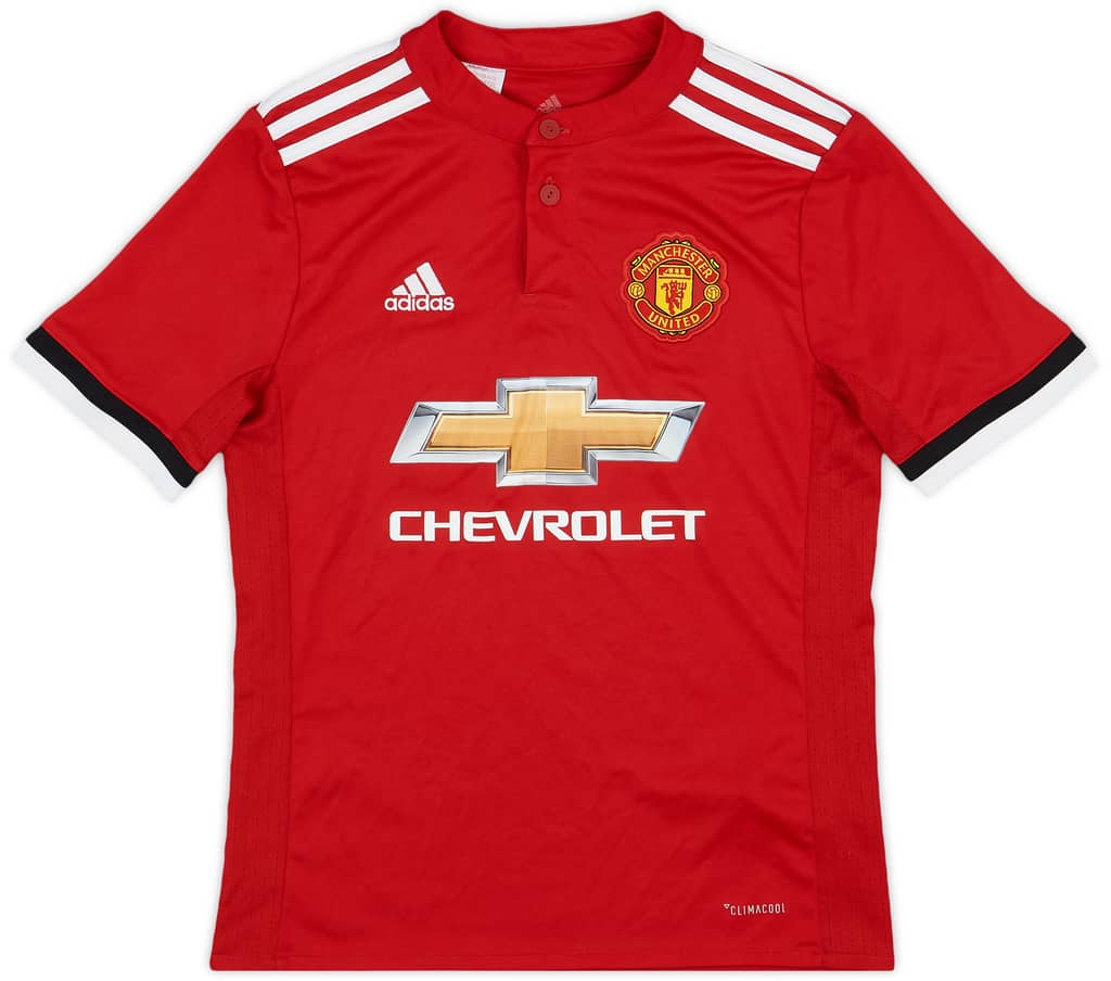 2017-18 Manchester United Home Shirt - 9/10 - (M.Boys)