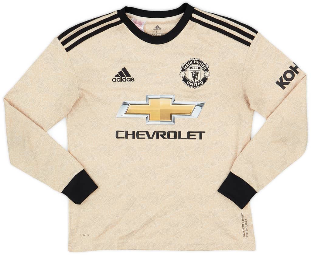 2019-20 Manchester United Away L/S Shirt - 8/10 - (L.Boys)