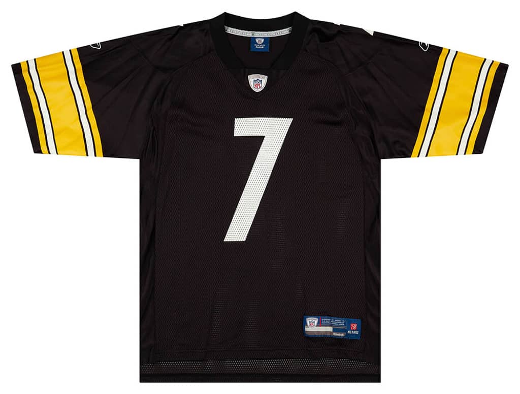 2008-11 Pittsburgh Steelers Roethlisberger #7 Reebok On Field Jersey (Home) M