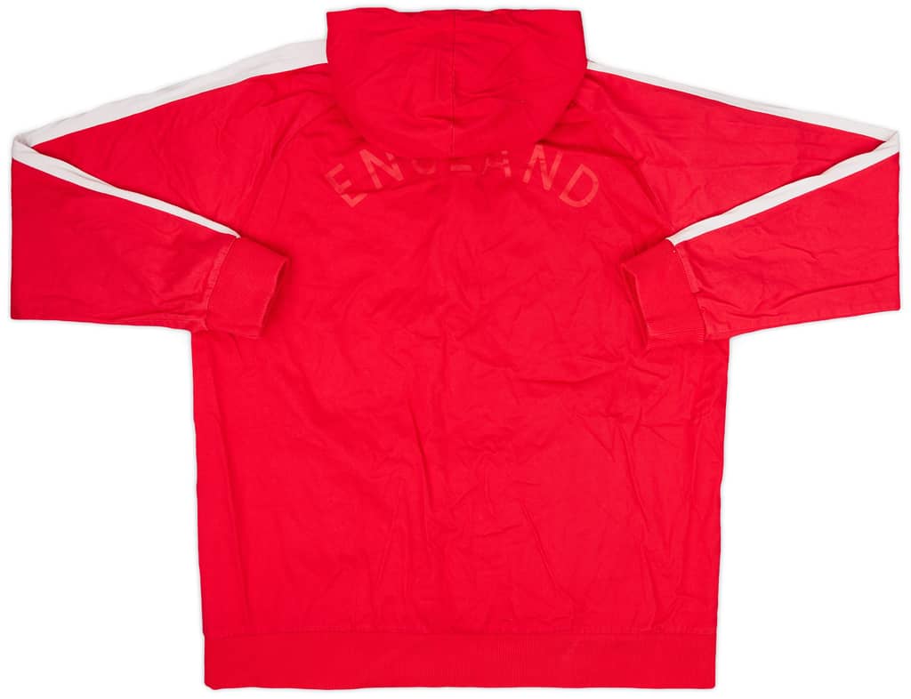 2009-10 England Umbro 1/4 Zip Hooded Drill Top - 6/10 - (XXL)