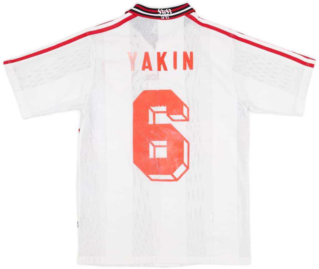 1997-98 Stuttgart Home Shirt Yakin #6 - 5/10 - (XL.Boys)