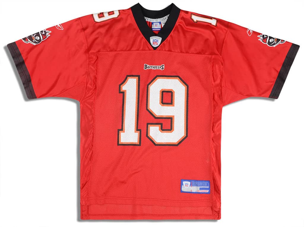 2002-03 Tampa Bay Buccaneers K. Johnson #19 Reebok On Field Jersey (Home) M