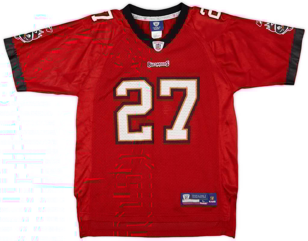 2010-11 Tampa Bay Buccaneers Blount #27 Reebok On Field Home Jersey - 8/10 - (L.Boys)