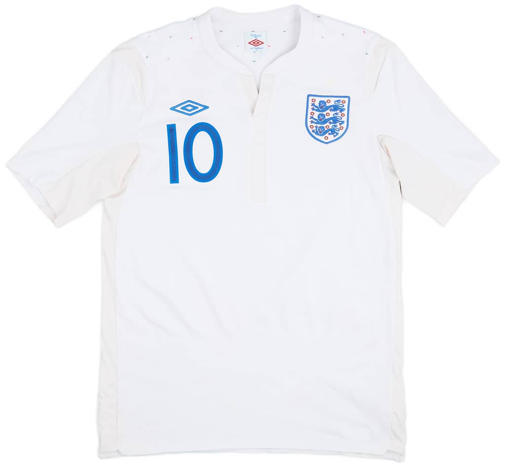 2010-11 England Home Shirt Rooney #10 - 7/10 - (M)