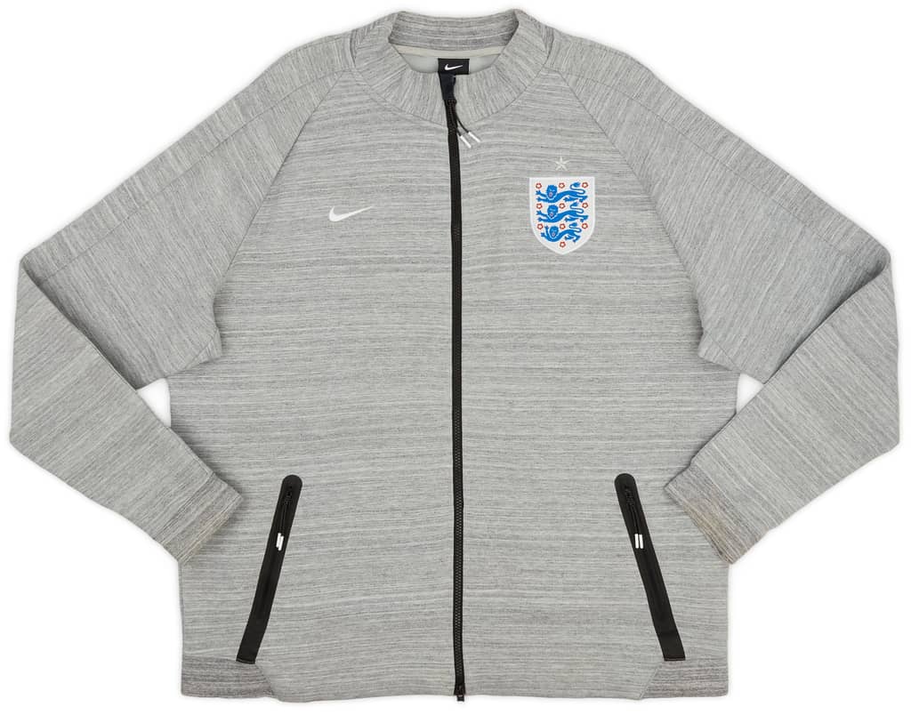 2014-15 England Nike Zipped Sweat Top - 9/10 - (XXL)