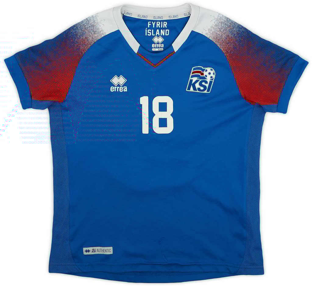 2018-19 Iceland Home Shirt Dagbjort Dora #18 - 6/10 - (XXS)