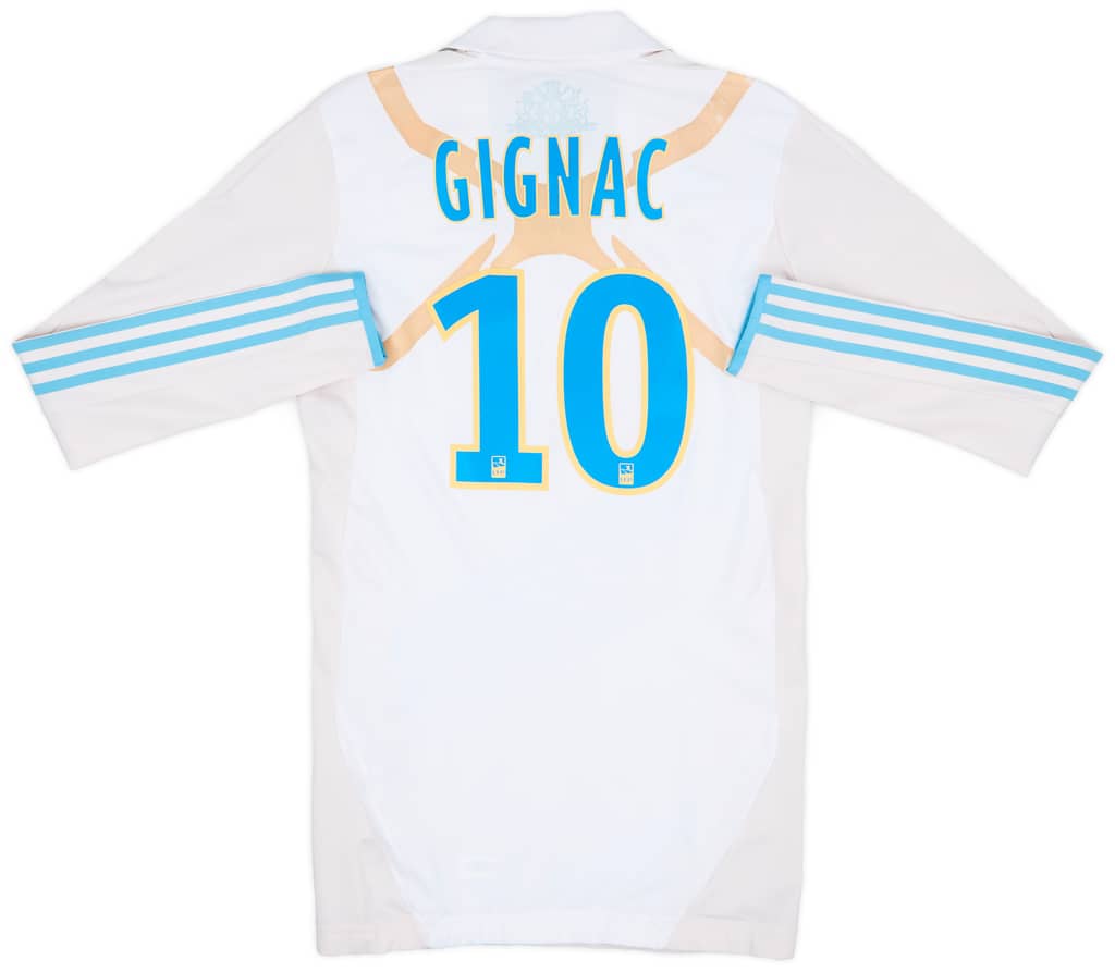 2011-12 Olympique Marseille Player Issue Home L/S Shirt Gignac #10 - 7/10 - (M)