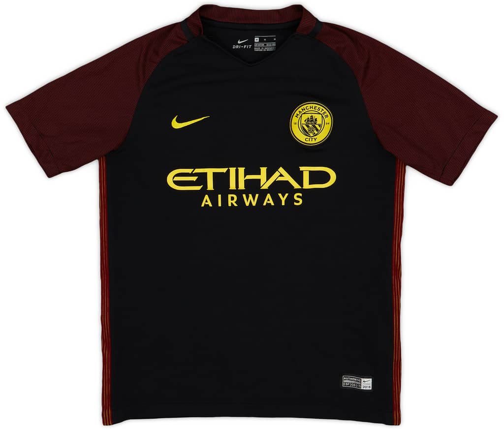 2016-17 Manchester City Away Shirt - 9/10 - (M.Boys)