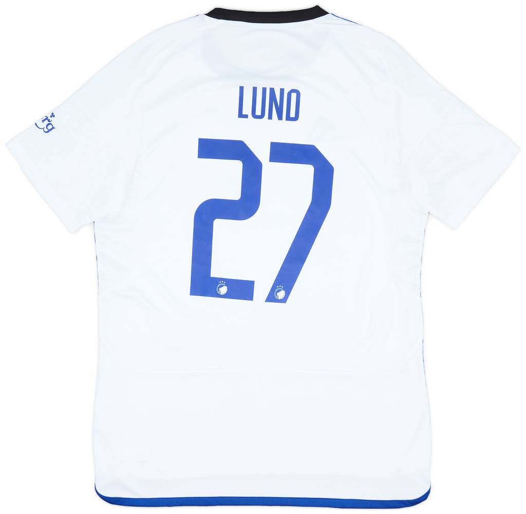 2023-24 FC Copenhagen Match Issue Champions League Home Shirt Lund #27