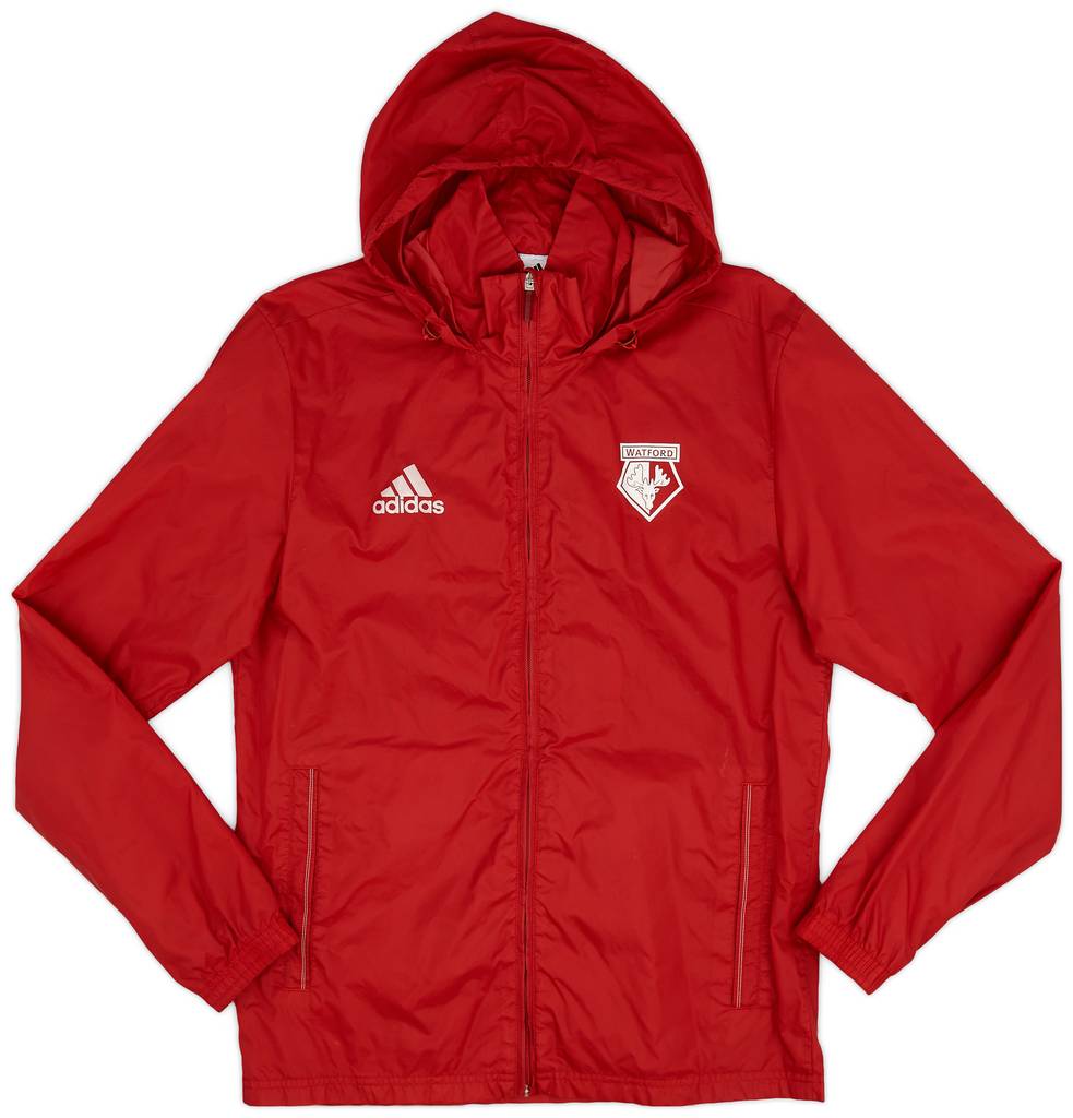 2017-18 Watford adidas Rain Jacket - 9/10 - (XS)