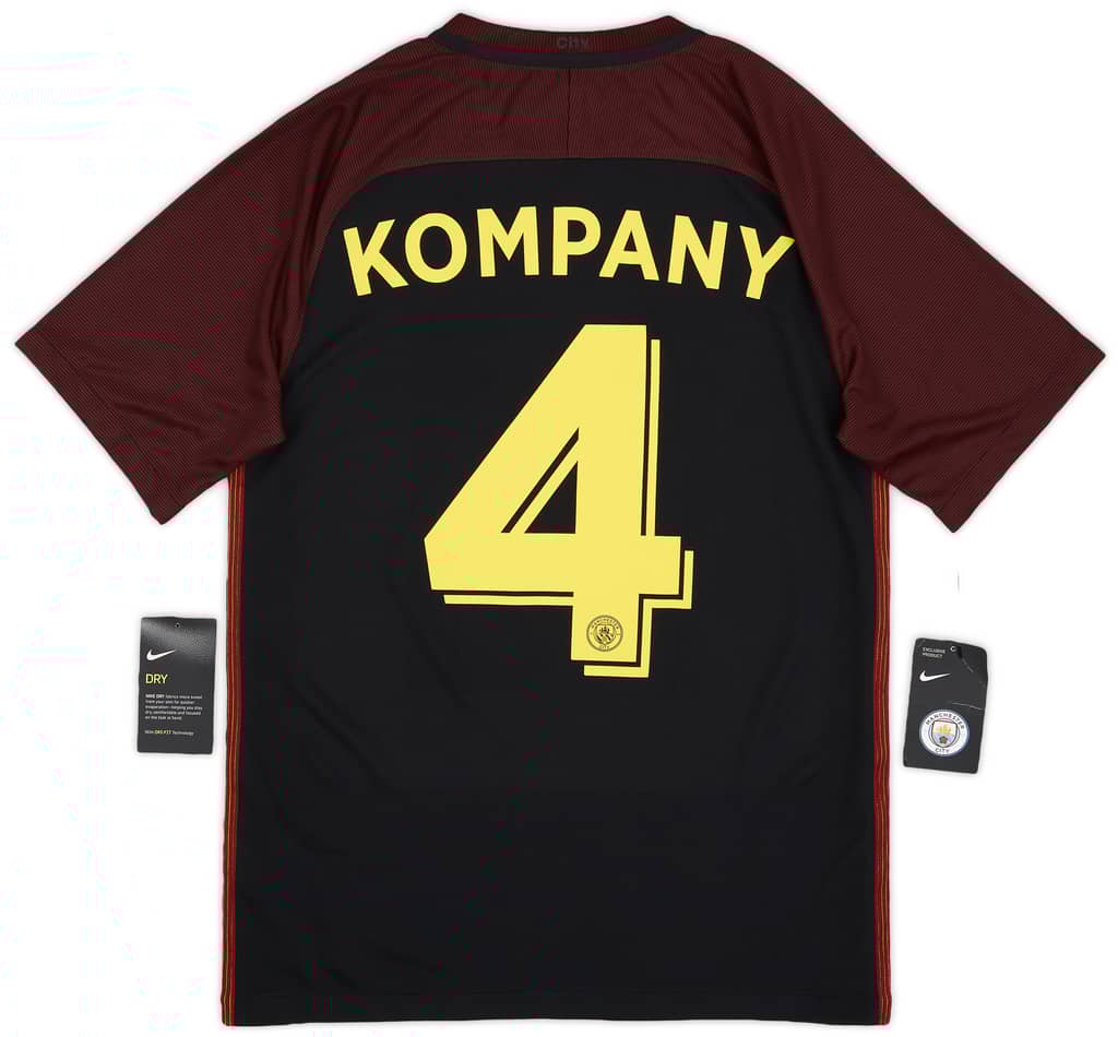2016-17 Manchester City Away Shirt Kompany #4 (S)