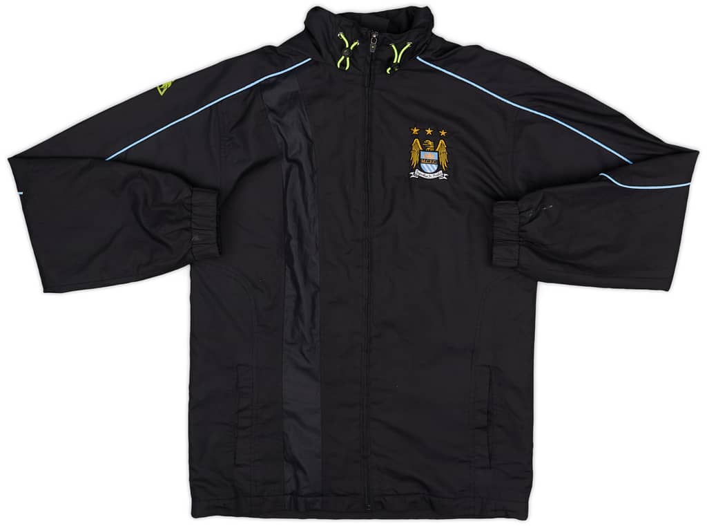 2007-09 Manchester City Le Coq Sportif Hooded Rain Jacket - 8/10 - (XXL.Boys)