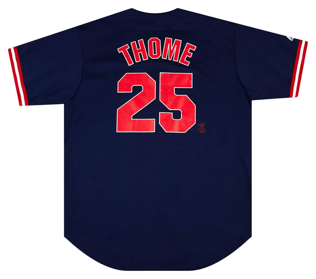2000-02 Cleveland Indians Thome #25 Majestic Jersey (Alternate) XL