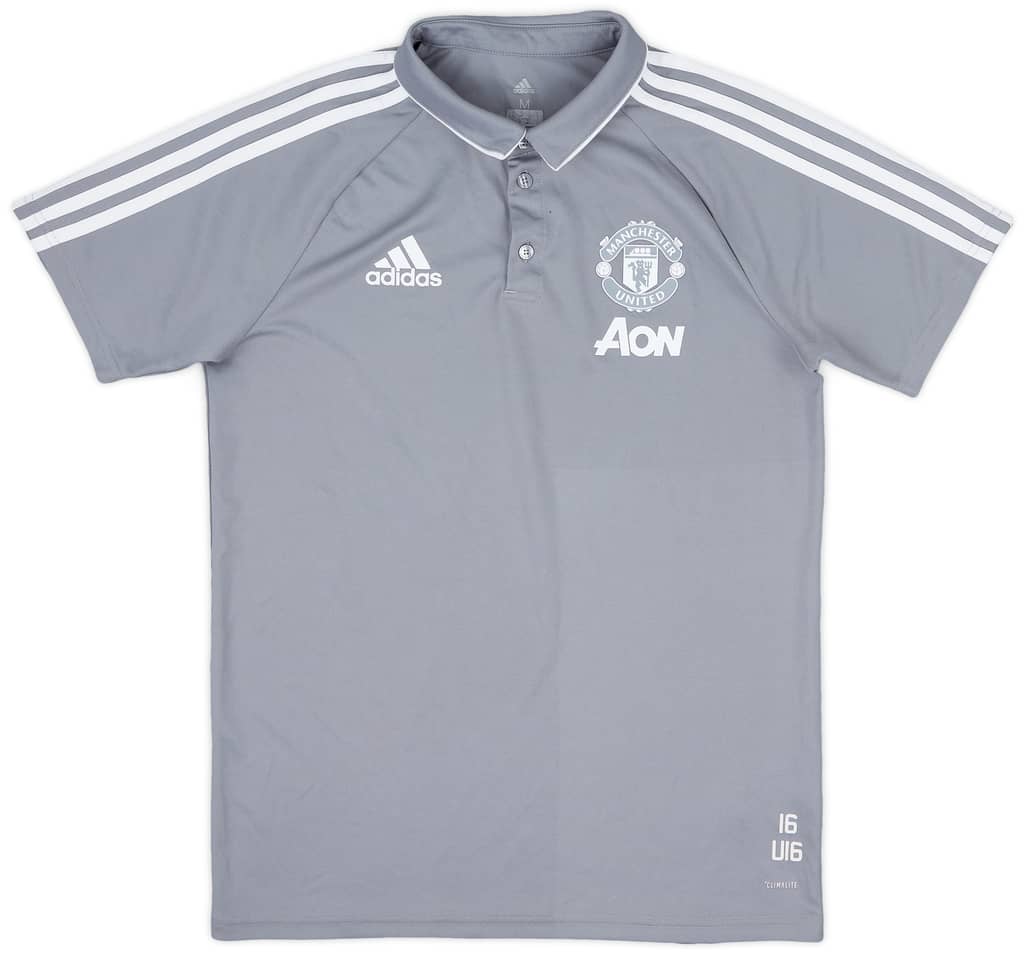 2017-18 Manchester United adidas Polo Shirt - 9/10 - (M)