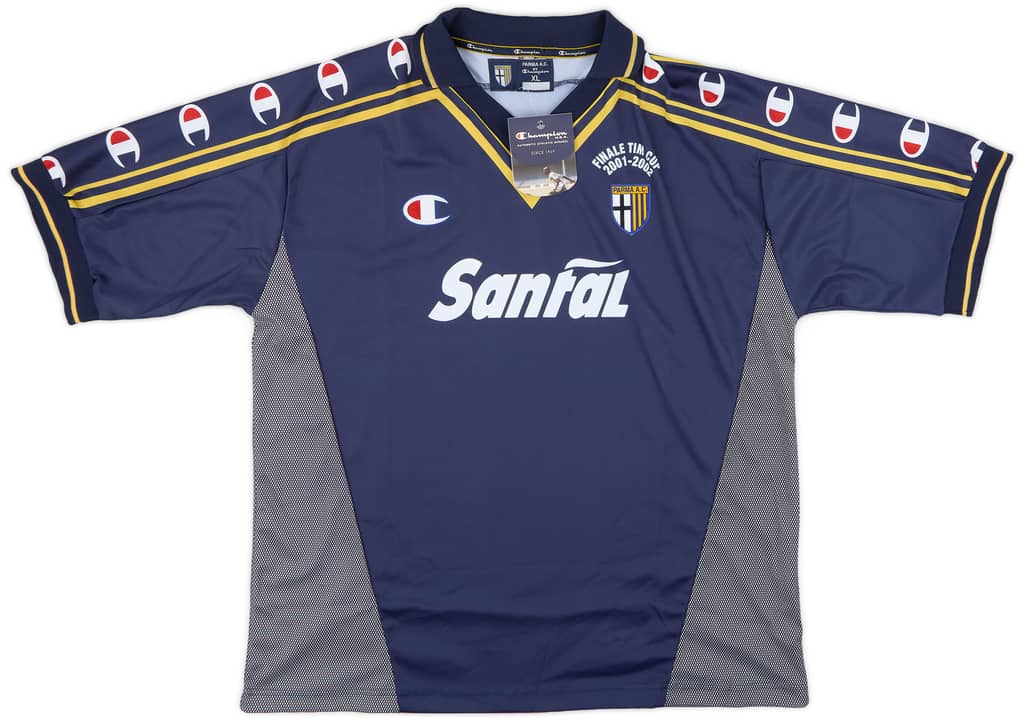 2001-02 Parma 'Signed' Finale TIM Cup Third Shirt (XL)