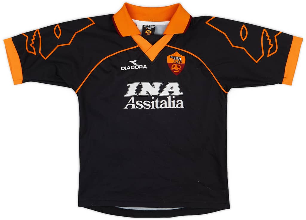 1999-00 Roma Third Shirt Totti #10 - 8/10 - (M.Boys)