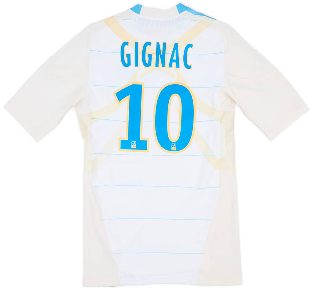 2010-11 Olympique Marseille Player Issue TechFit Home Shirt Gignac #10 - 6/10 - (L)