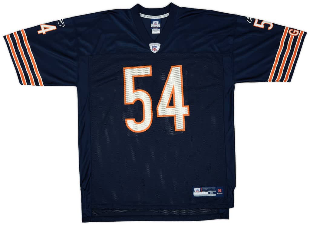 2007 Chicago Bears Urlacher #54 Reebok On Field Home Jersey - 9/10 - (XL)