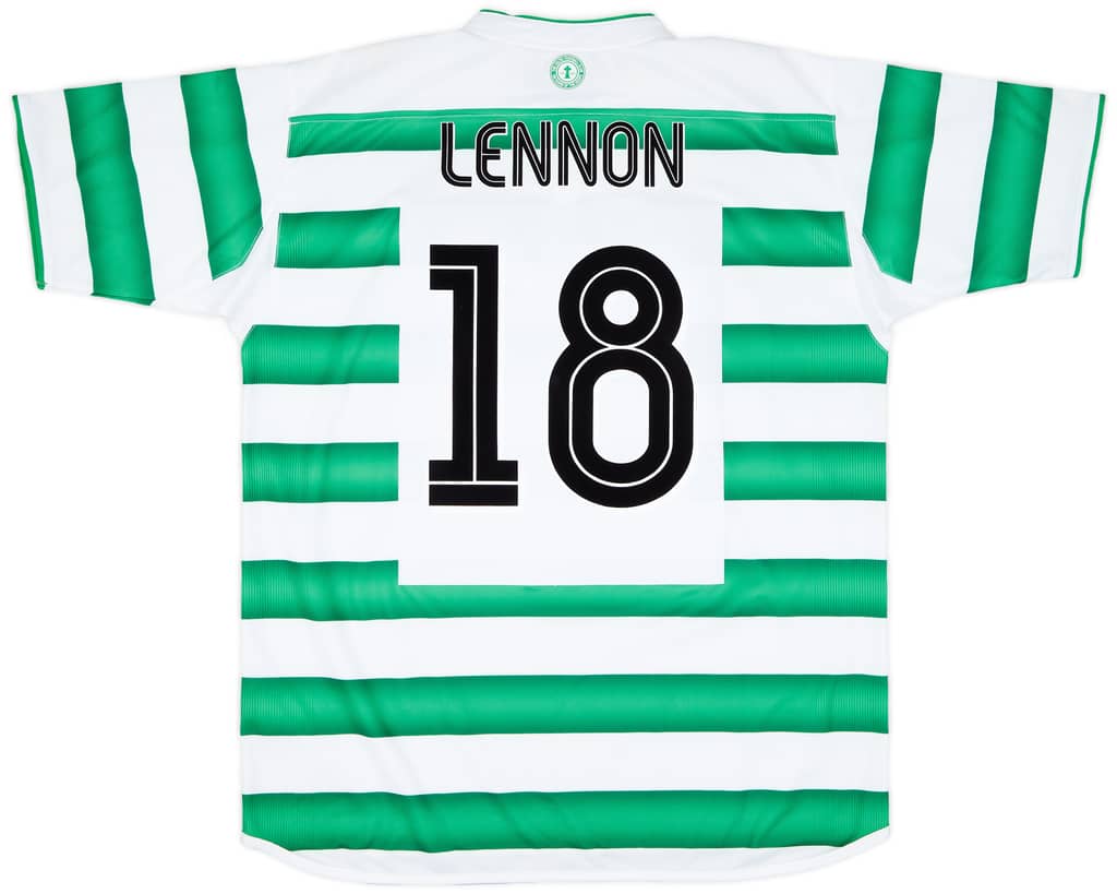 2003-04 Celtic Home Shirt Lennon #18 - 8/10 - (XL)