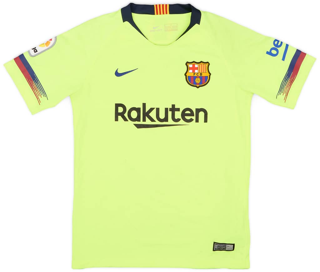 2018-19 Barcelona Away Shirt - 6/10 - (M.Boys)