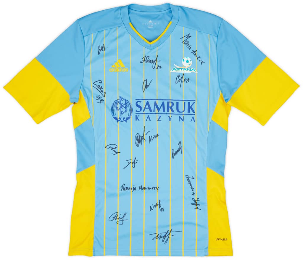 2016-17 FC Astana Squad Signed Away Shirt Muzhikov #7 - 9/10 - (S)