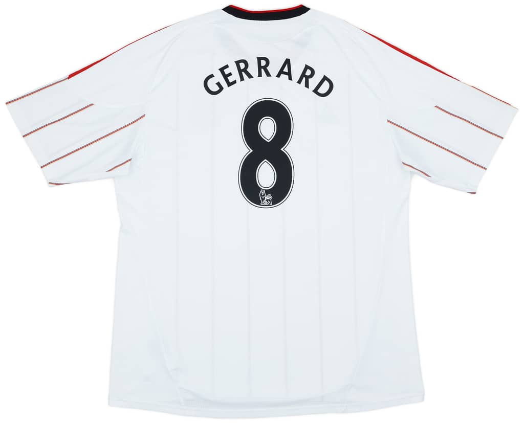 2010-11 Liverpool Away Shirt Gerrard #8 - 7/10 - (XXL)
