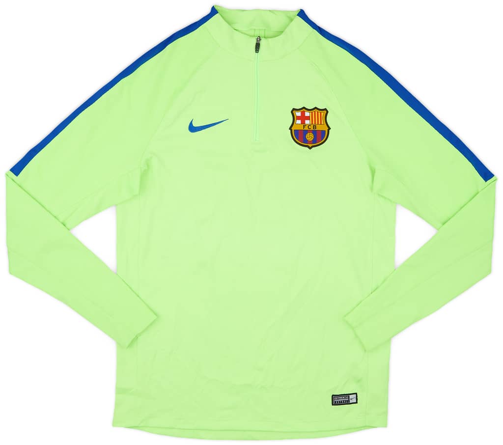 2017-18 Barcelona Nike 1/4 Zip Training Top - 9/10 - (M)